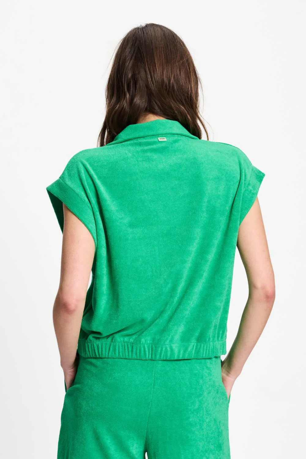 GILET - Terry Palm Green