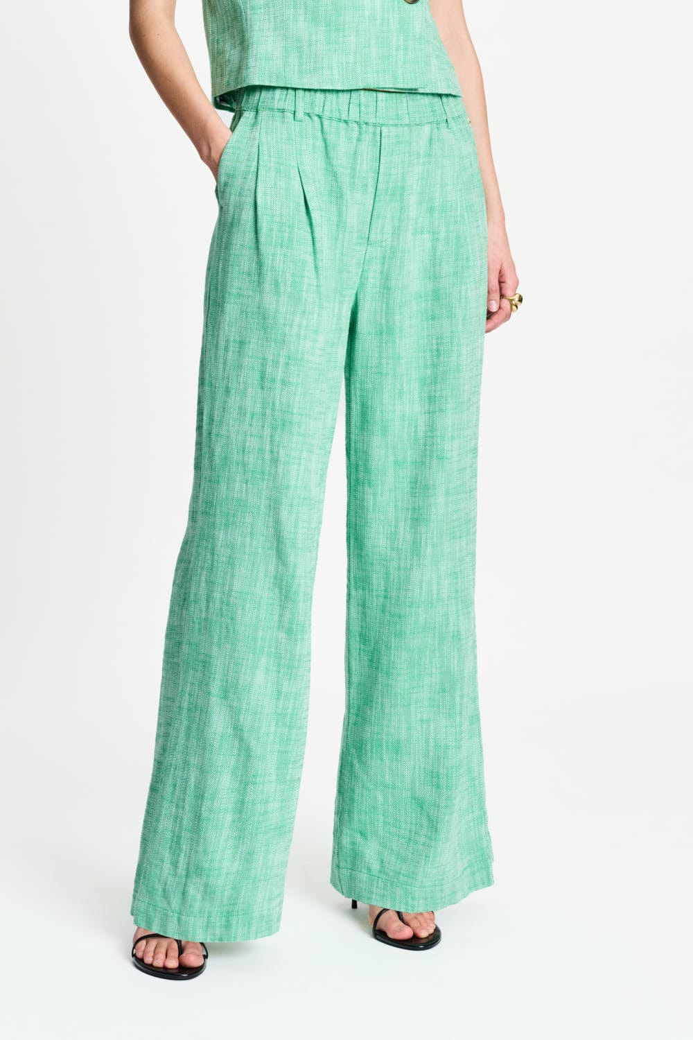 BROEK - Palm Green