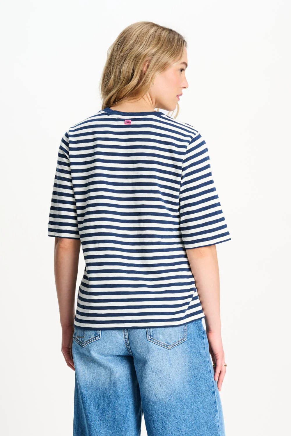 TSHIRT - Striped Blue White