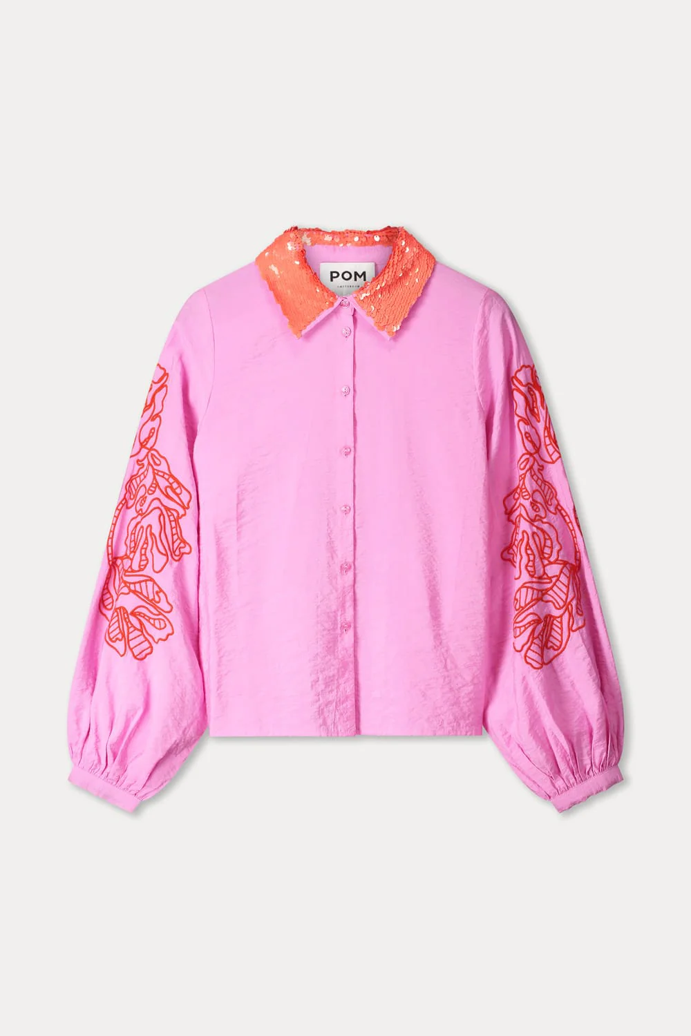 BLOUSE - Cheering Pink Sequins