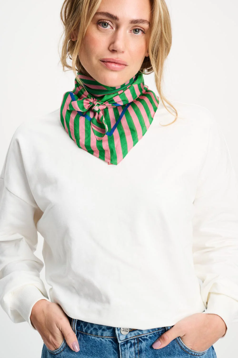 SJAAL - Stripe Palm Green