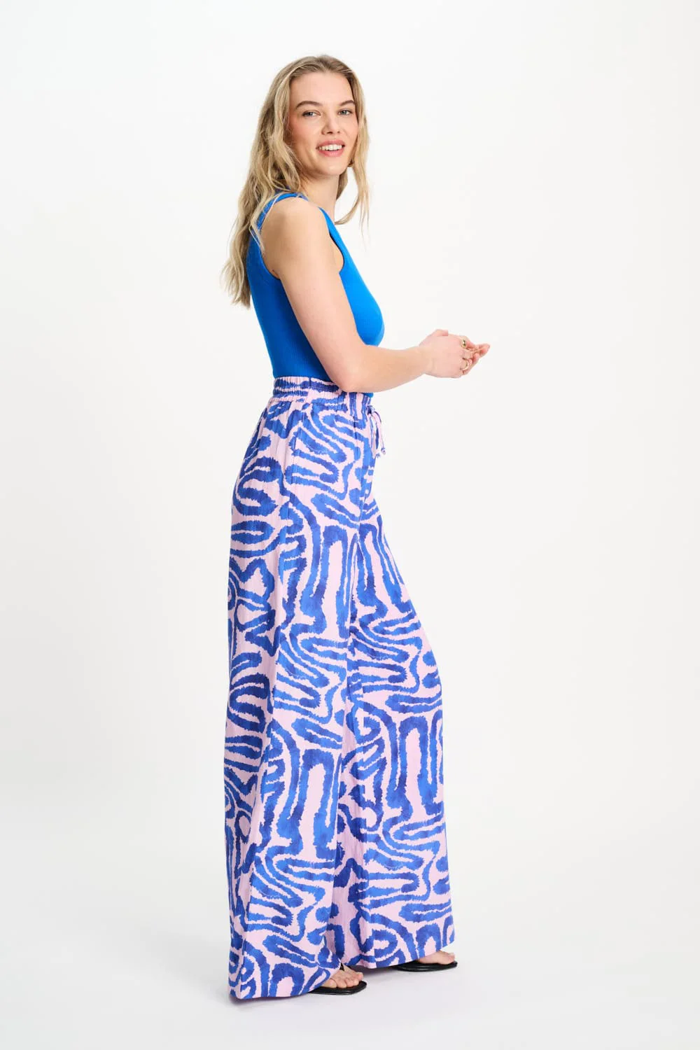BROEK - Waves Pink Linen