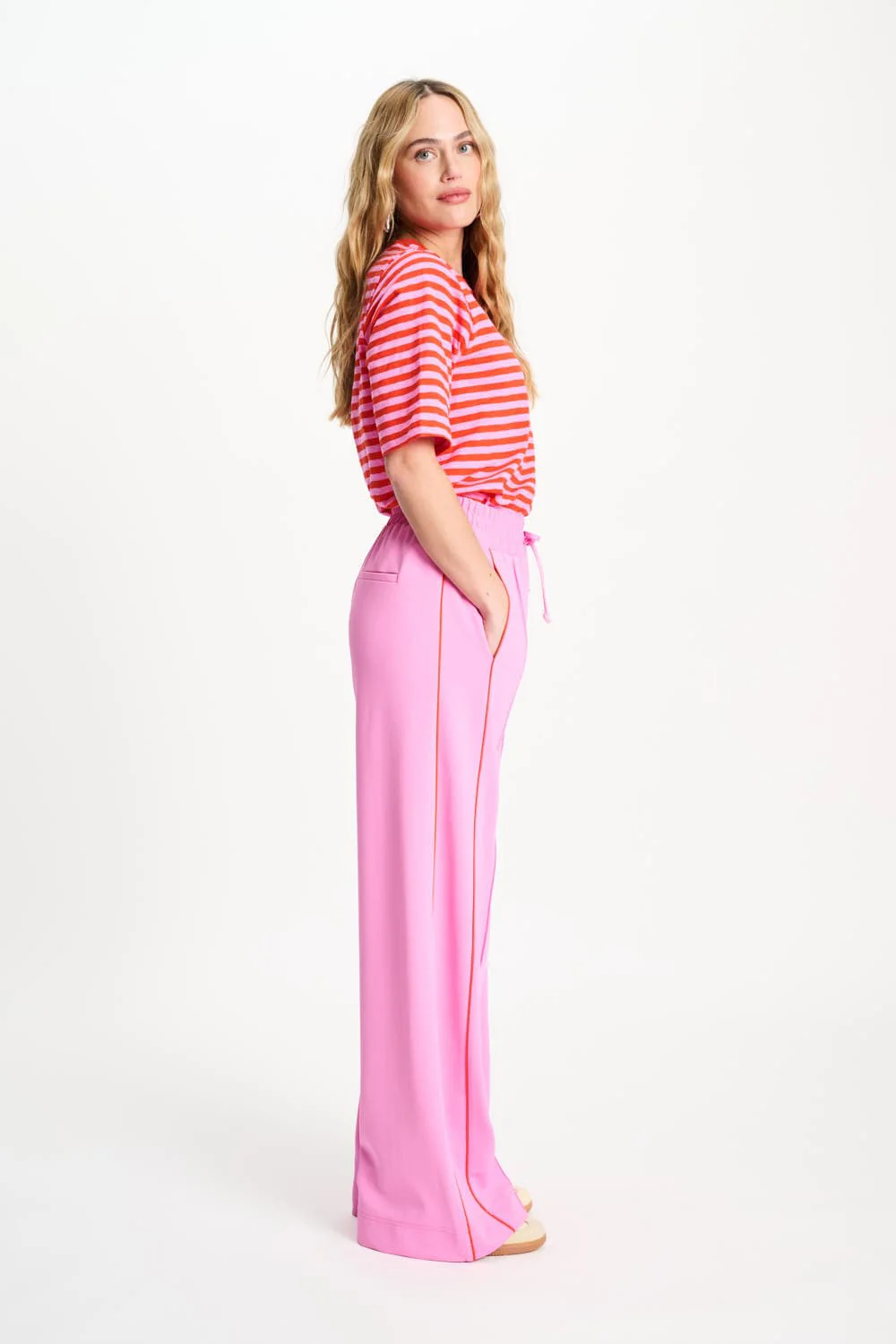 BROEK - Colourblock Cheering Pink