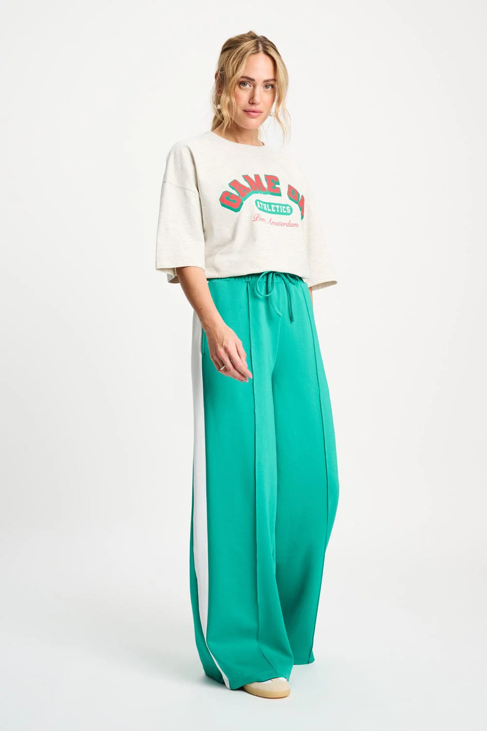 BROEK - Stripe Wander Green