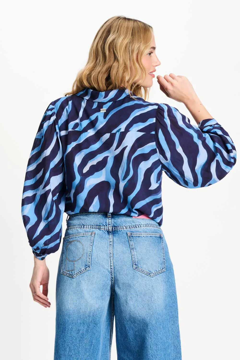 BLOUSE - Animal Blue