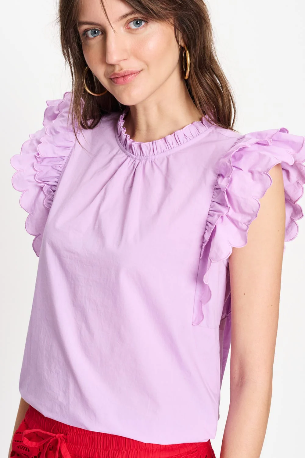 TOP - Ruffles Lavender