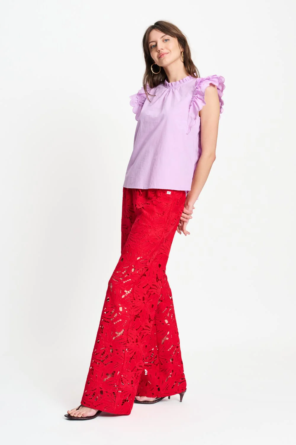 TOP - Ruffles Lavender