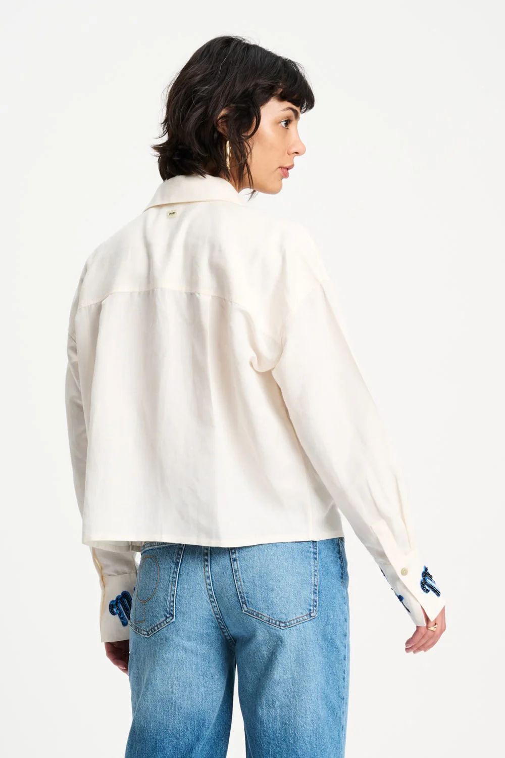 BLOUSE - White Sequins Matchpoint