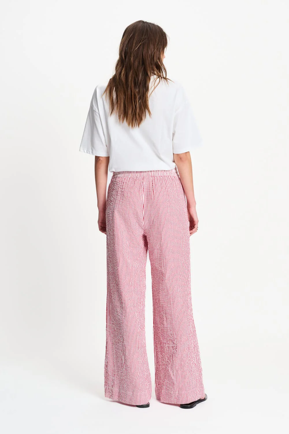 BROEK - Seersucker Red White