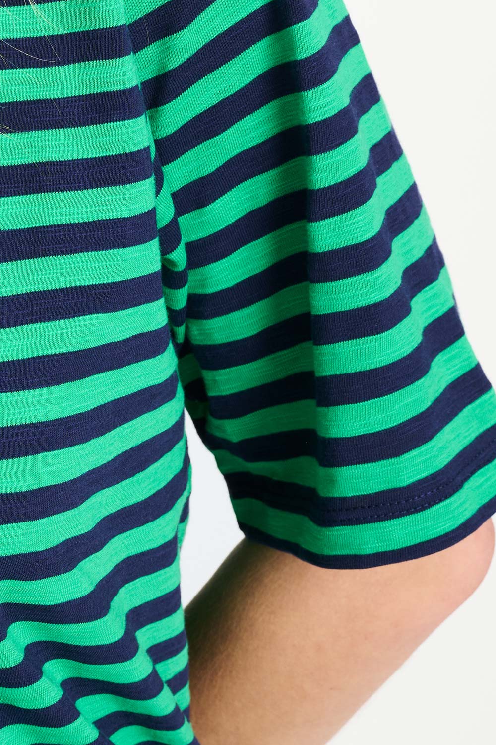 TSHIRT - Stripe Green Blue