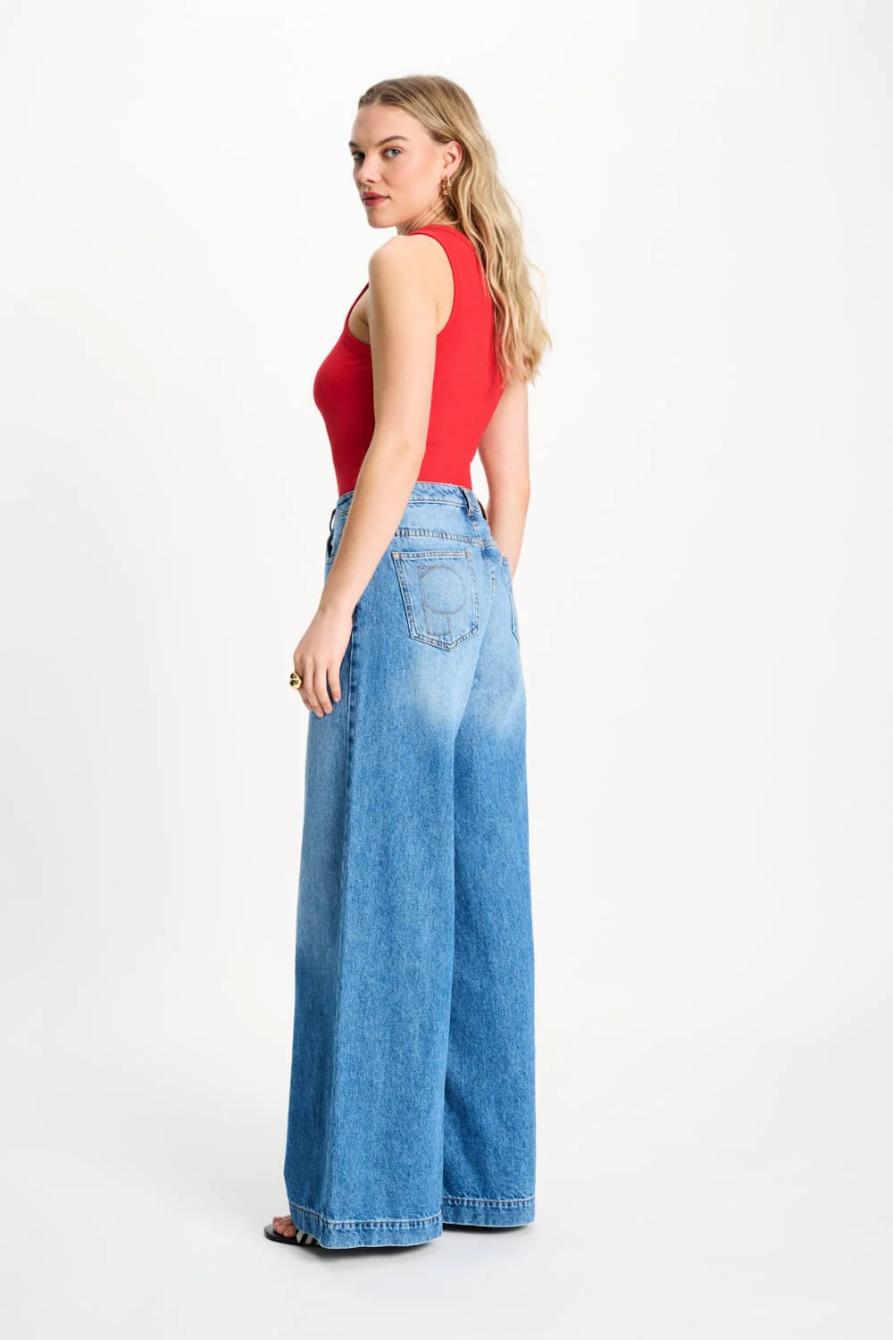 TANKTOP - Rib Bloom Red