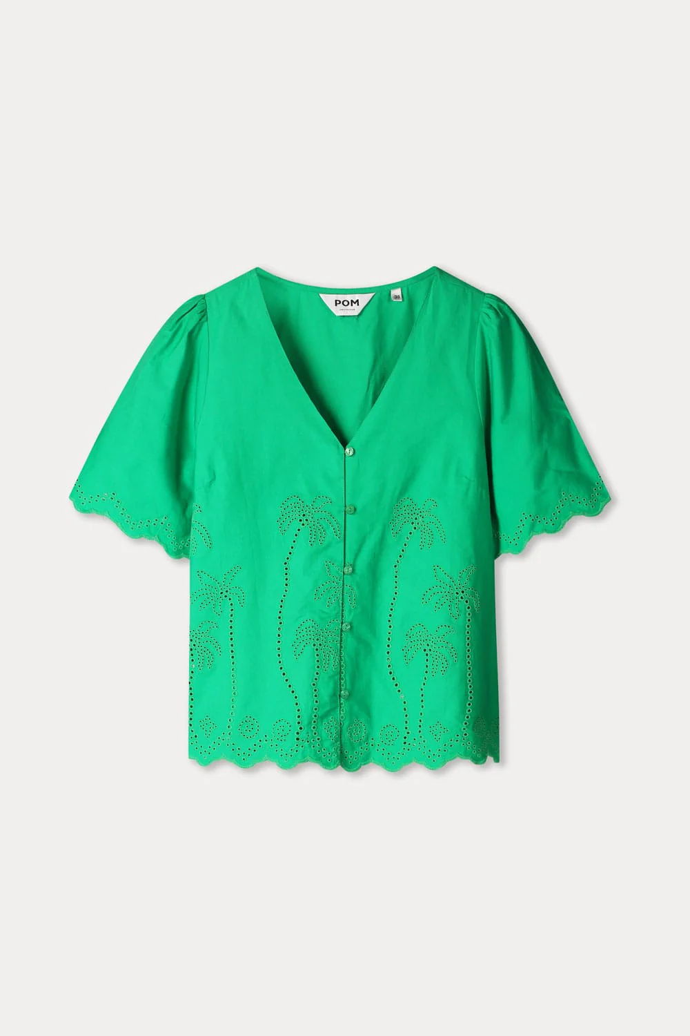 BLOUSE - Broderie Anglaise Palm Green