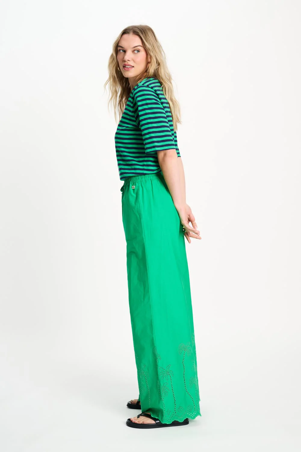 TSHIRT - Stripe Green Blue