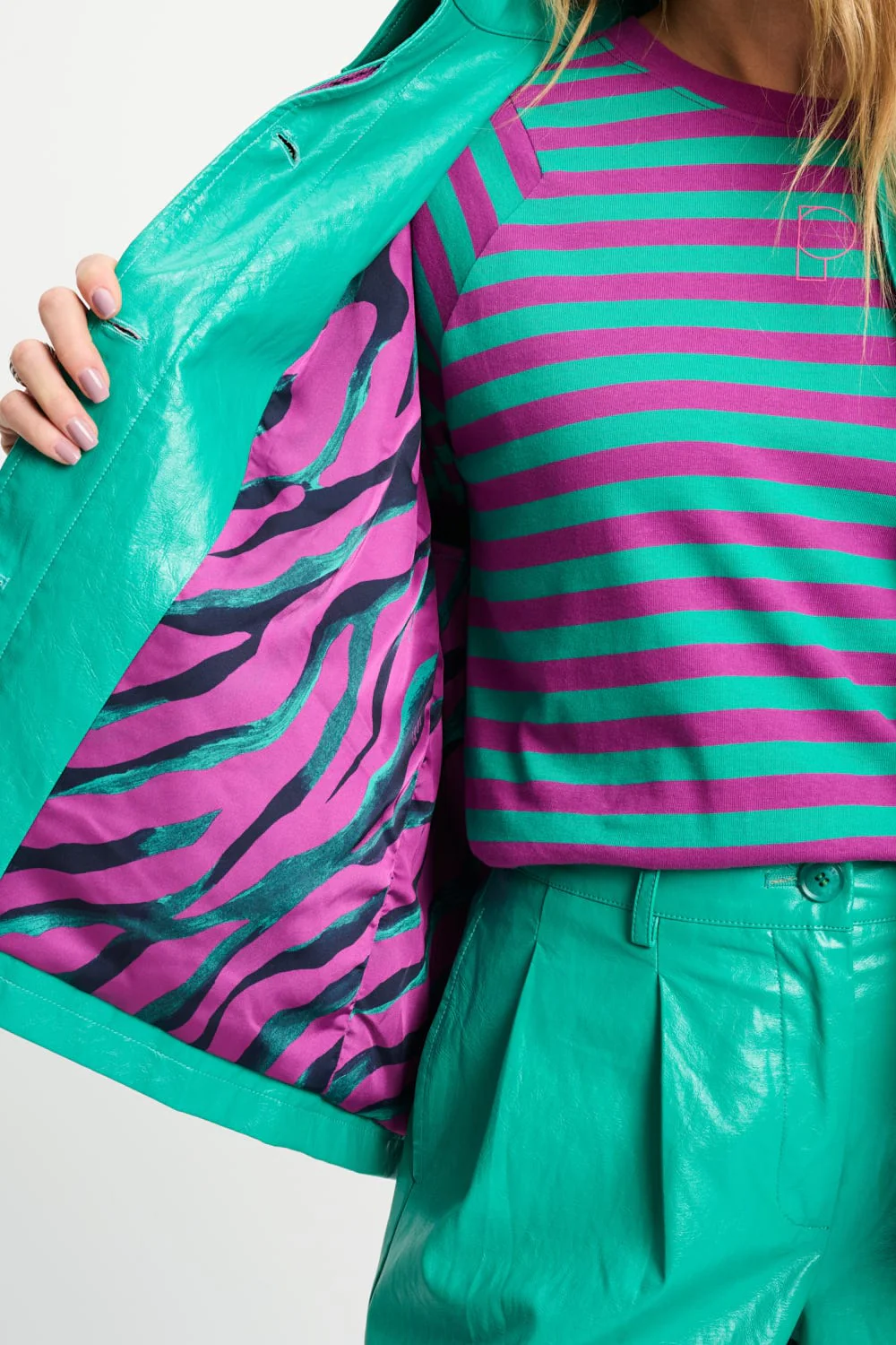 JAS - Faux Leather Wander Green